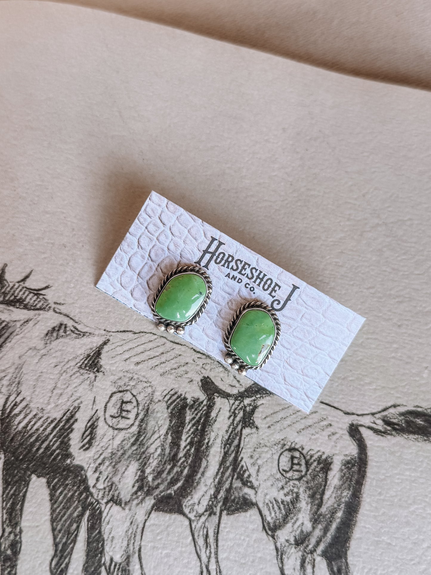 Kingsland Green Turquoise Earrings