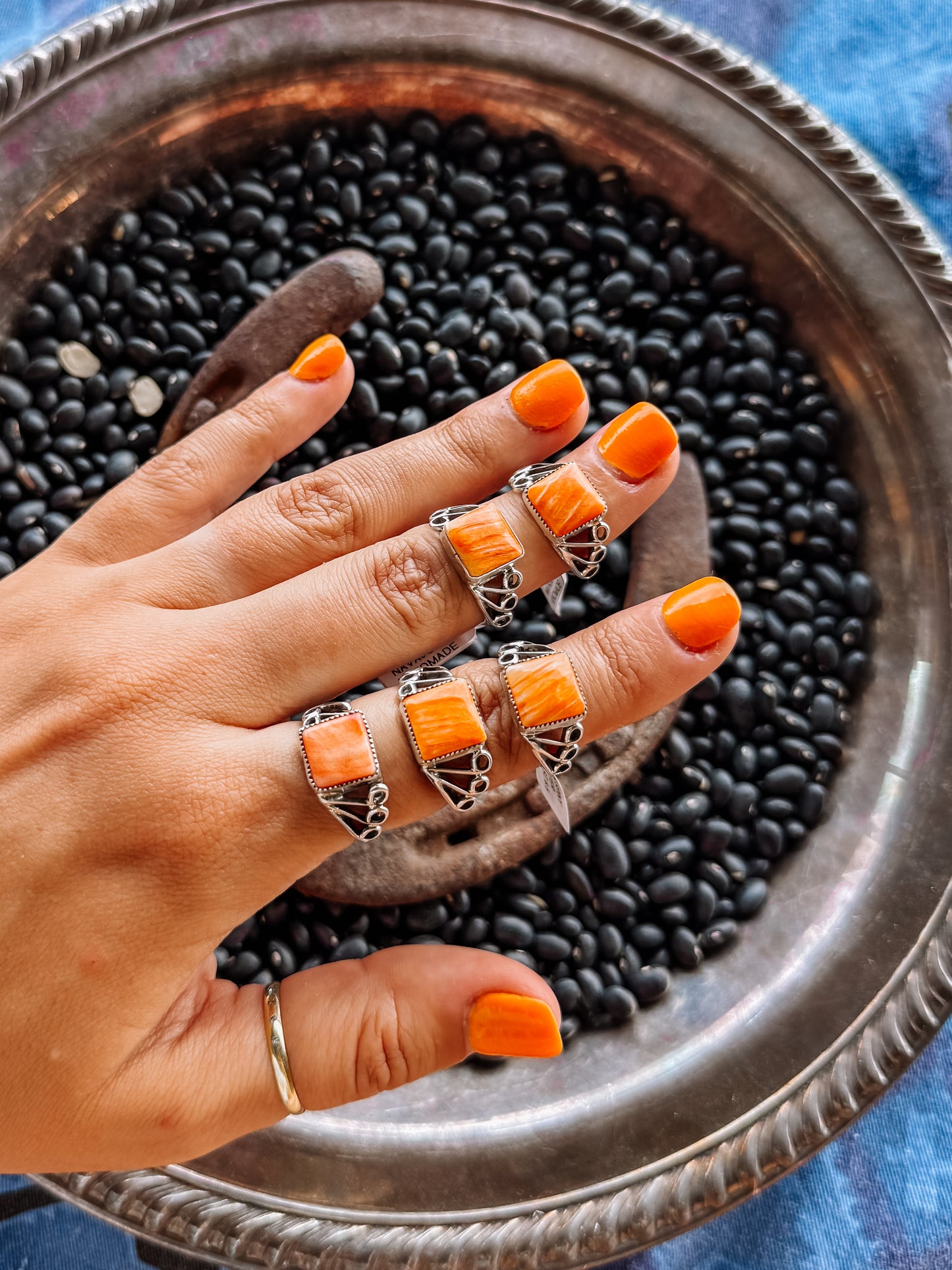 Dodge Orange Spiny Ring