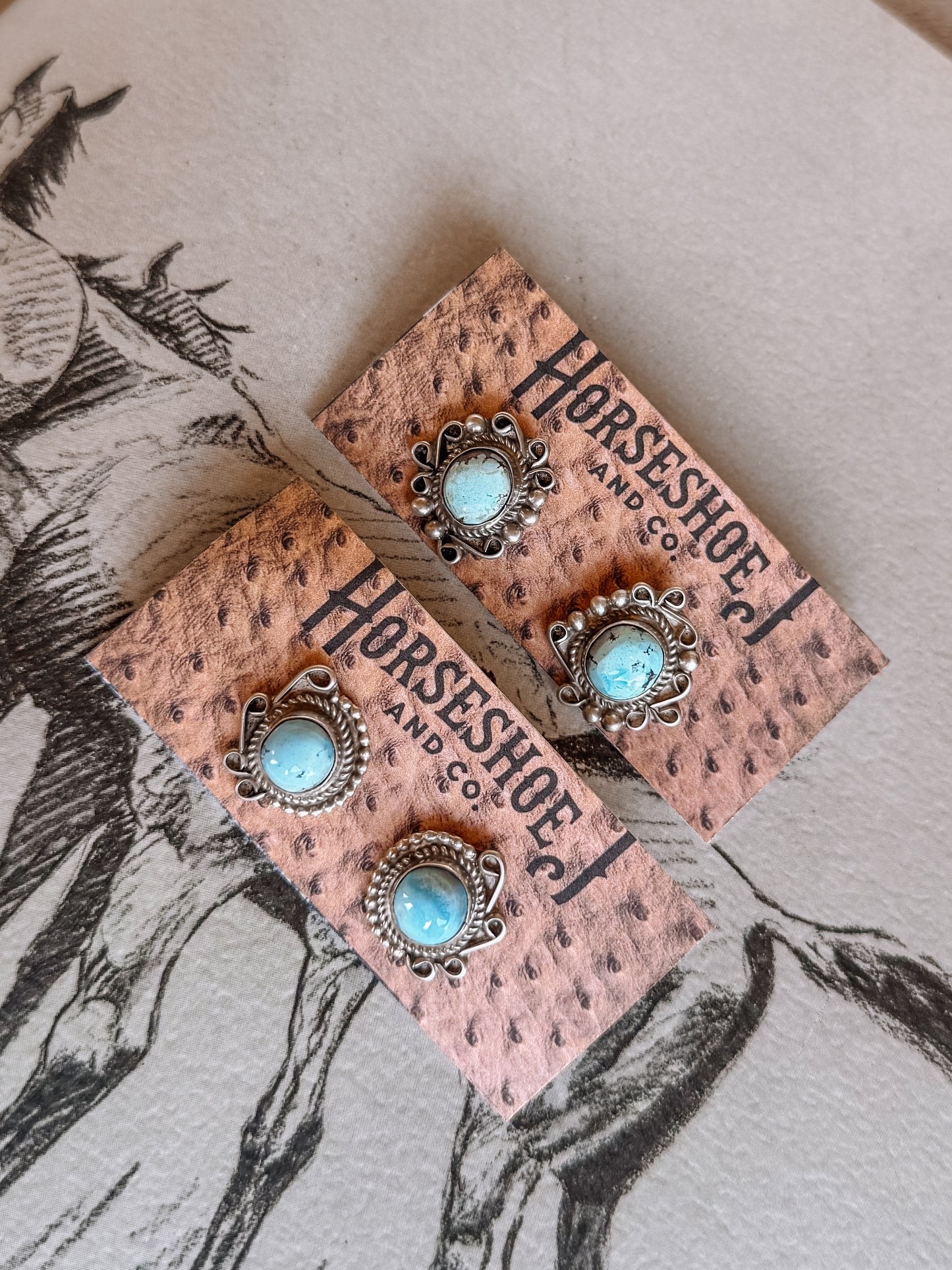 Ector Golden Hills Turquoise Earrings