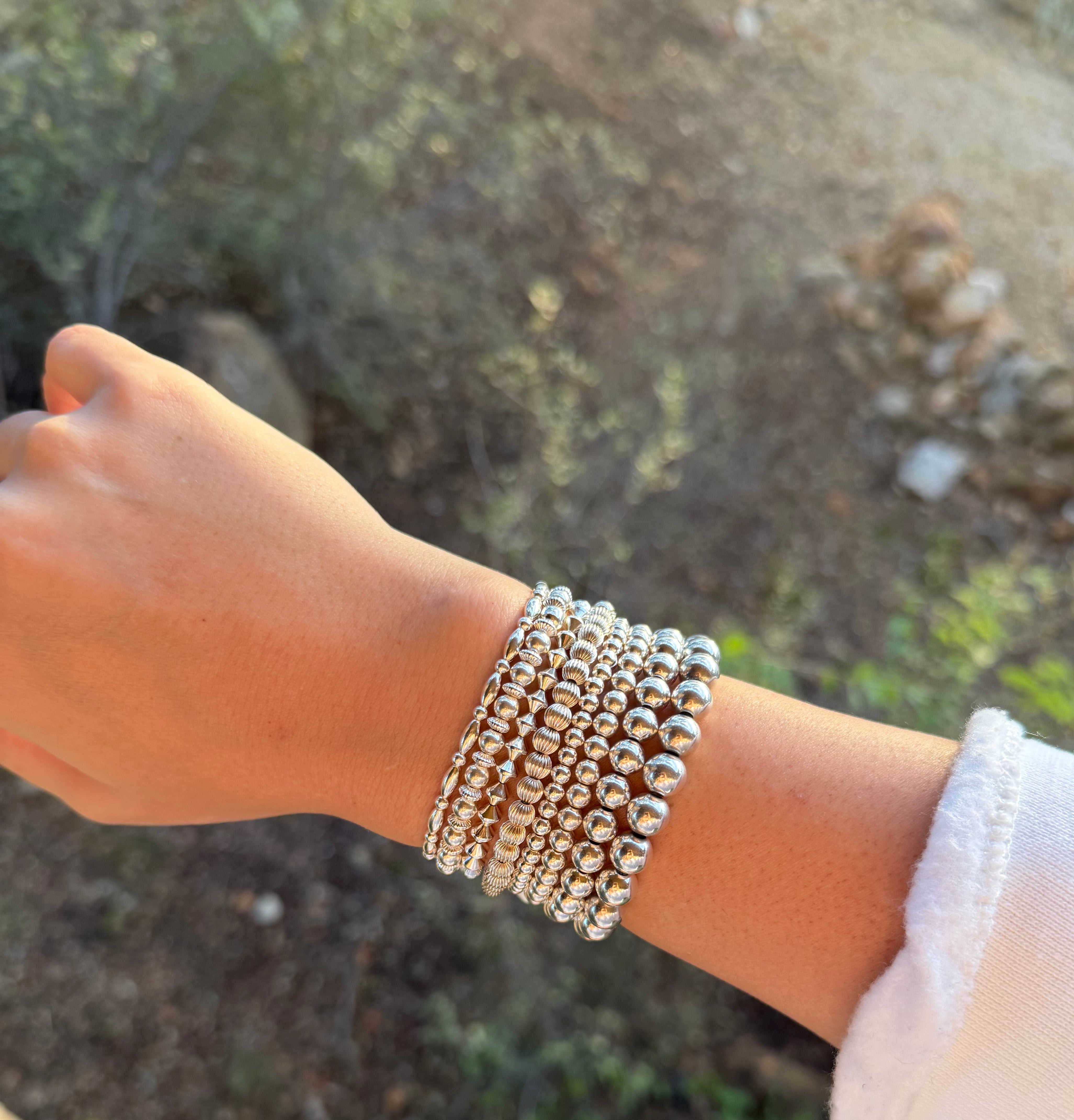Sterling Silver Stretch Bracelets