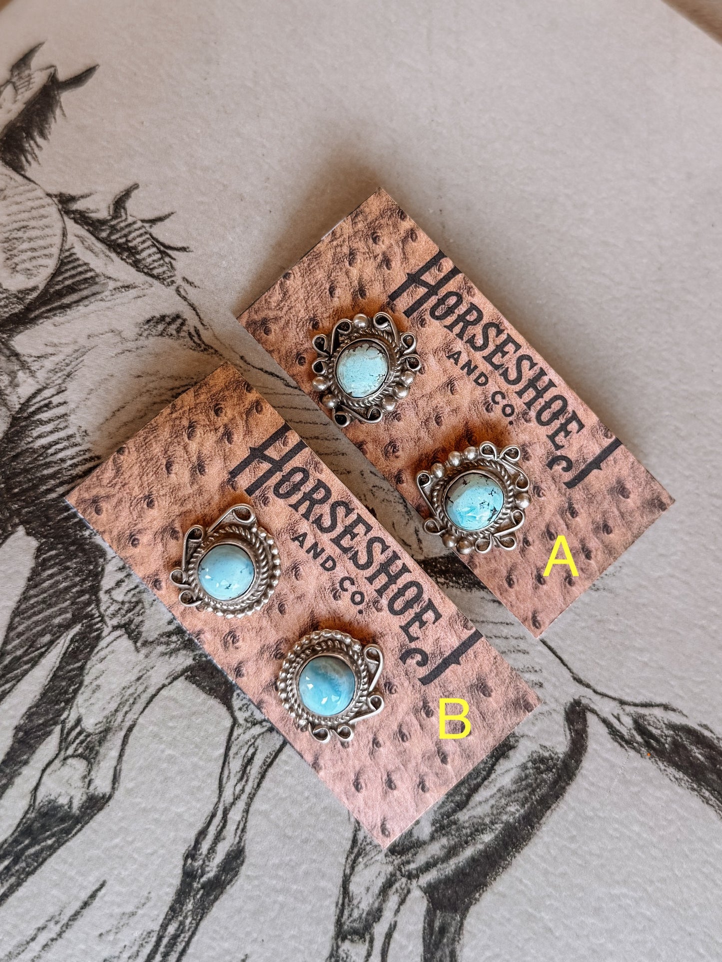 Ector Golden Hills Turquoise Earrings