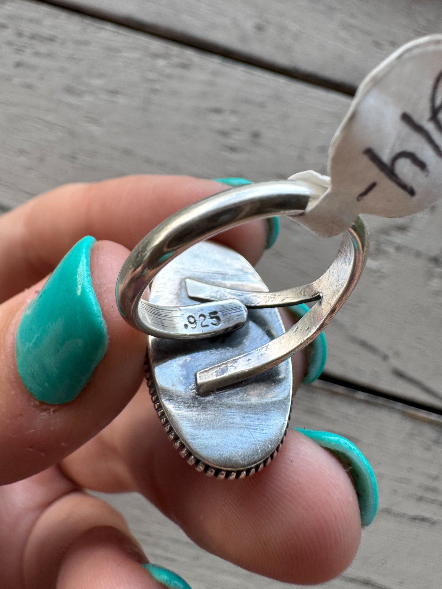 Six Gun Shooting Pink Conch Ring