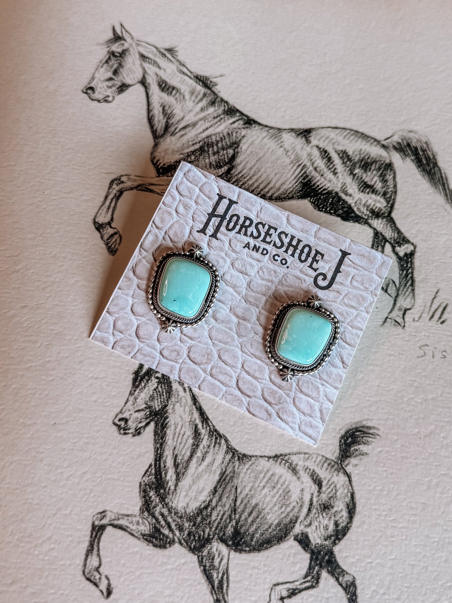 Flap-Jack Royston Turquoise Earrings