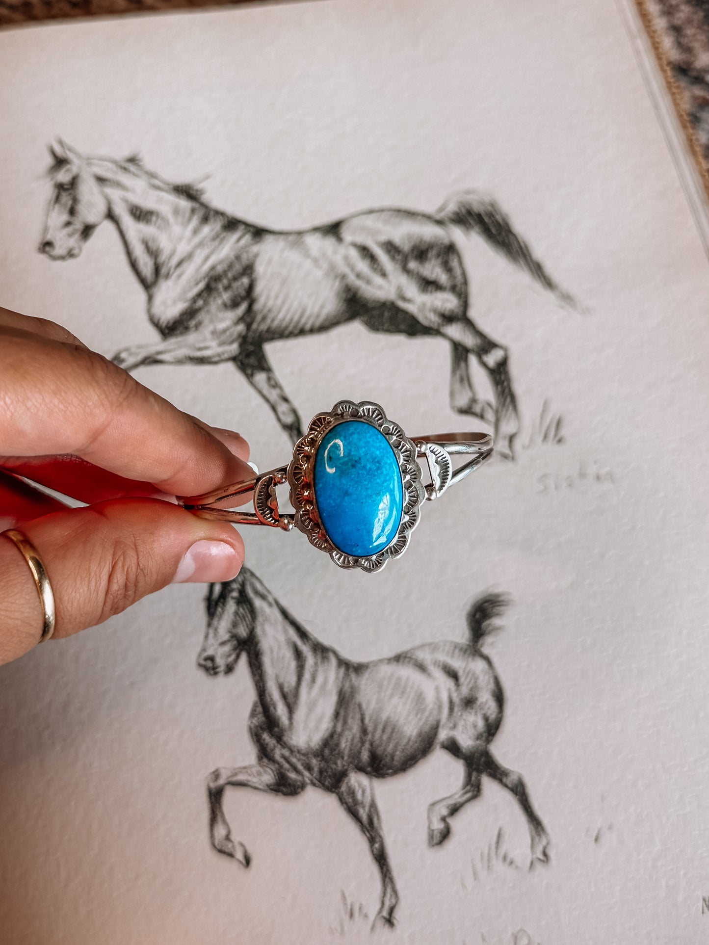 Flitter Turquoise Cuff Bracelet