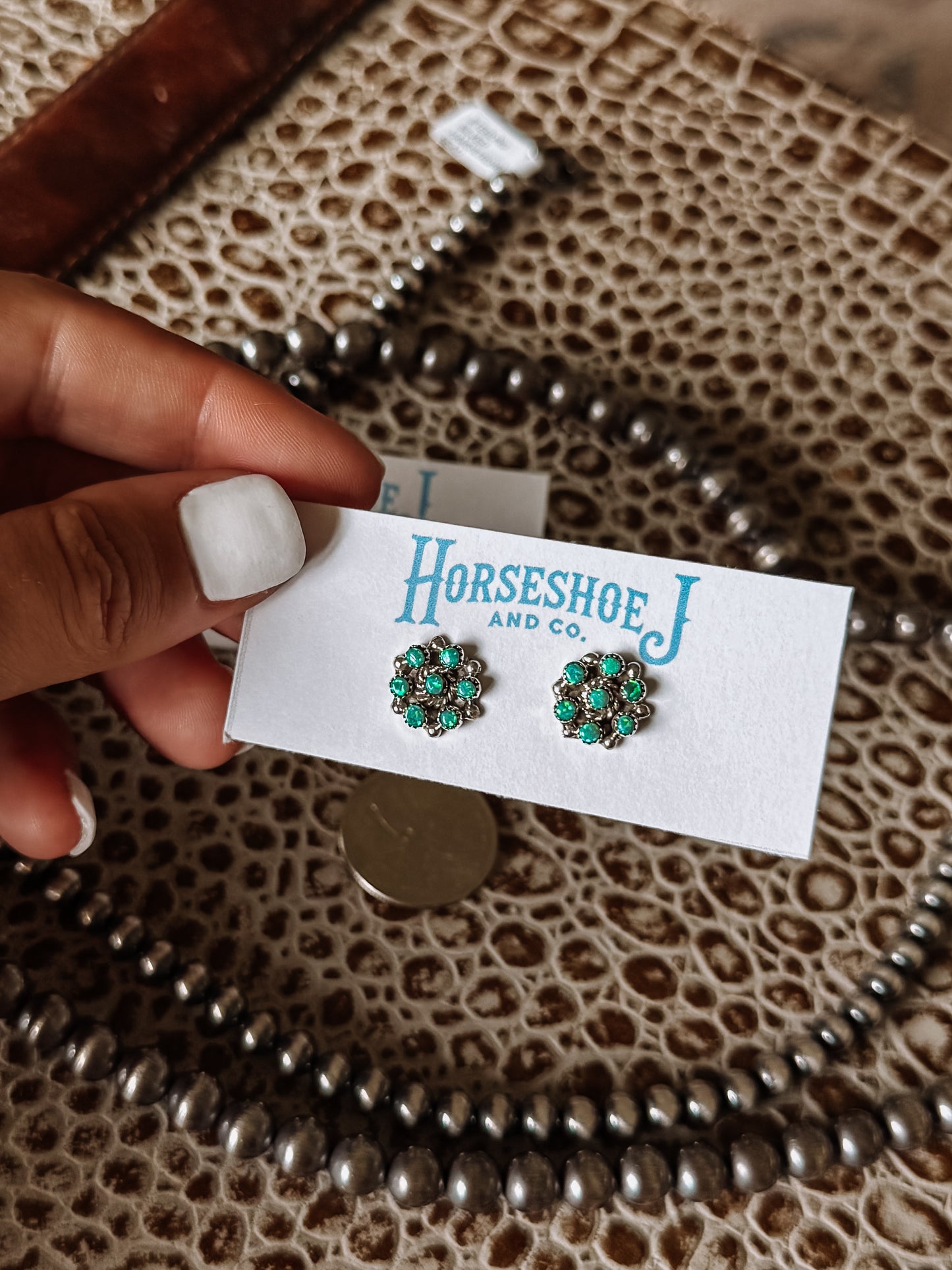 Fresno Turquoise Cluster Earrings