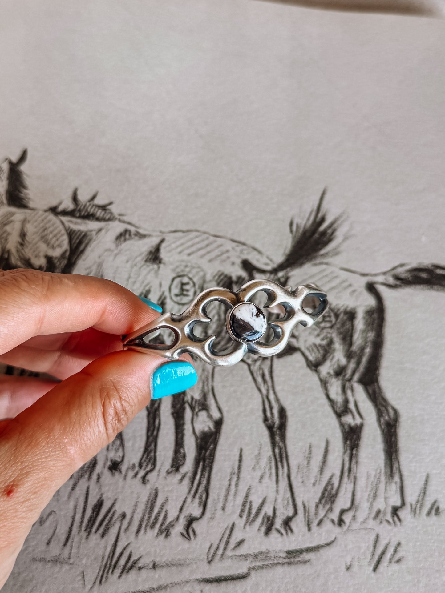 Blackwell White Buffalo Cuff Bracelet