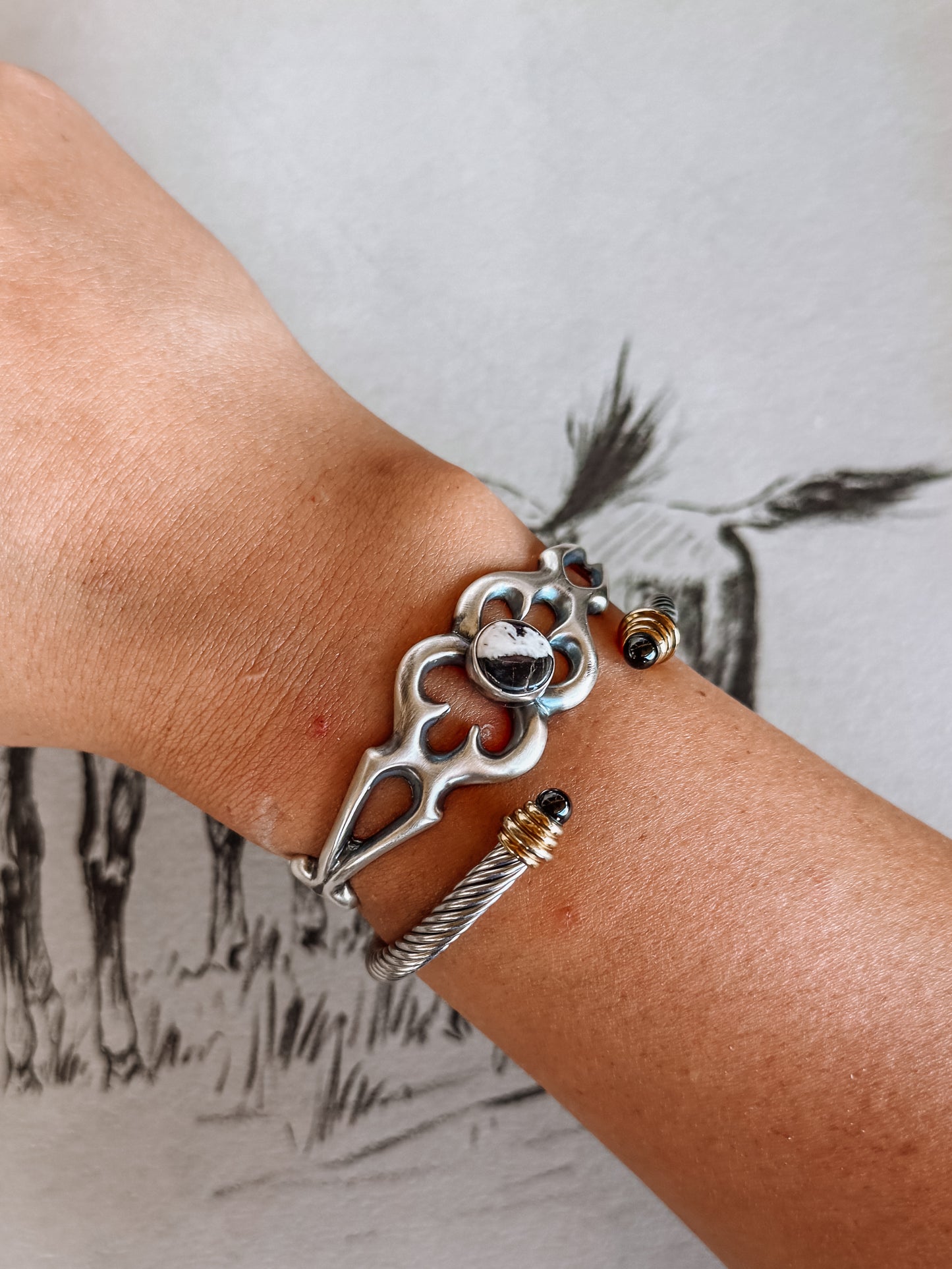 Blackwell White Buffalo Cuff Bracelet
