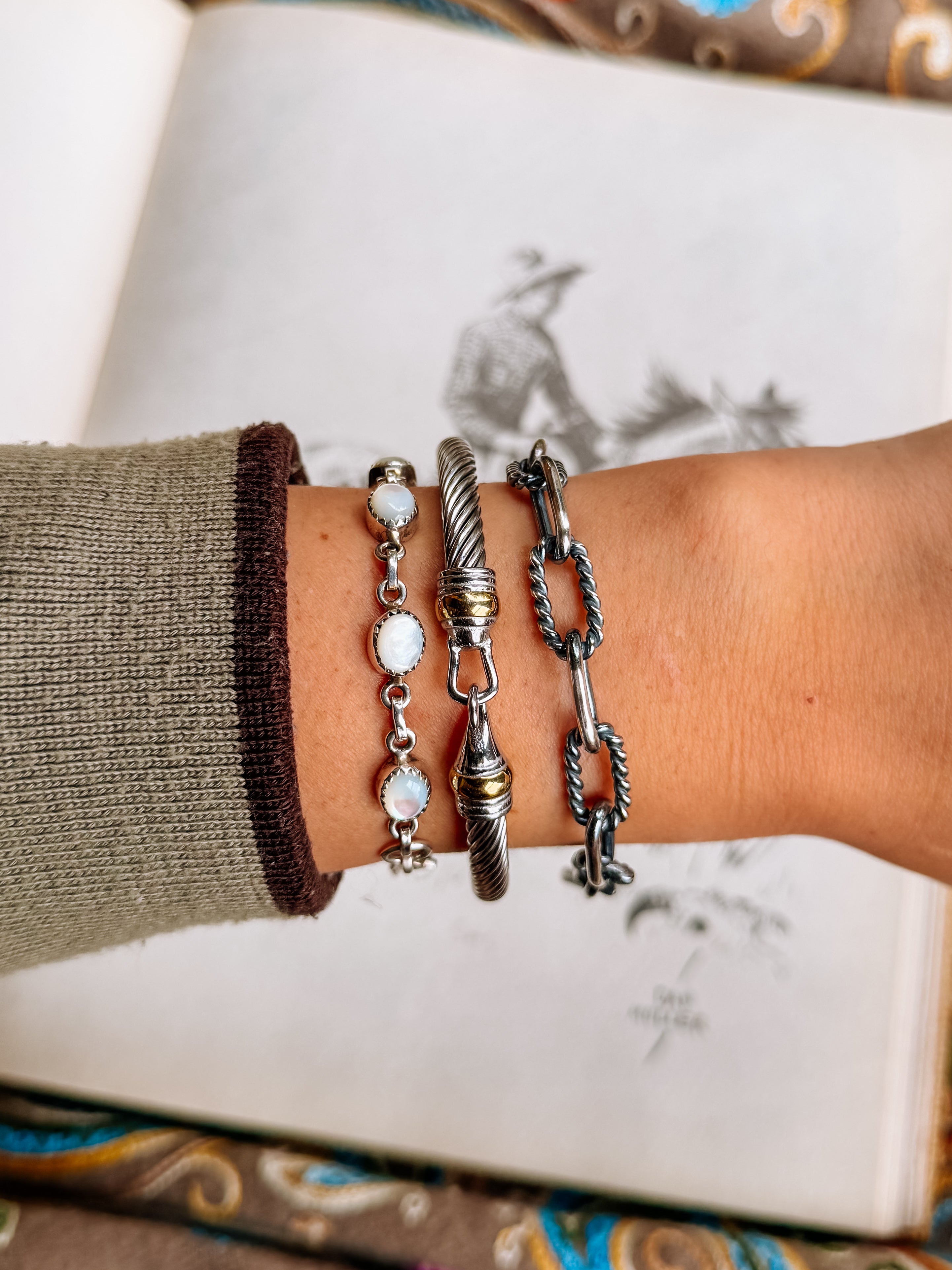 sterling silver chain bracelet