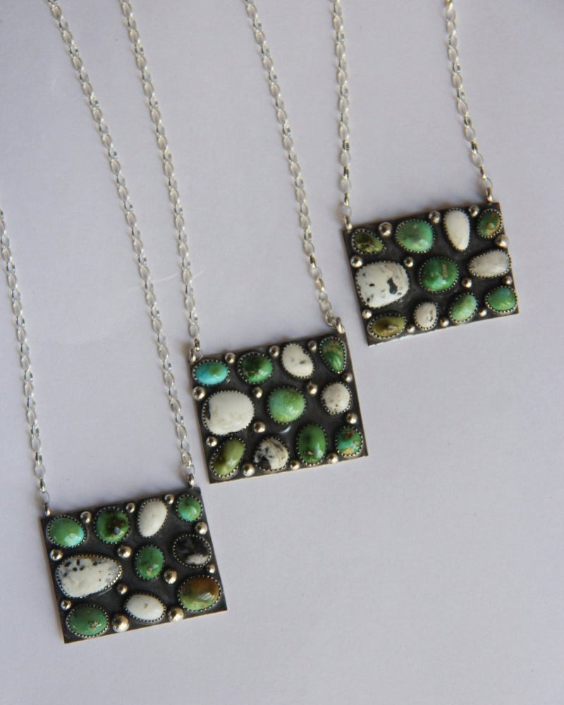 Alcova Sonoran Gold + White Buffalo Necklace - Horseshoe J & Co.