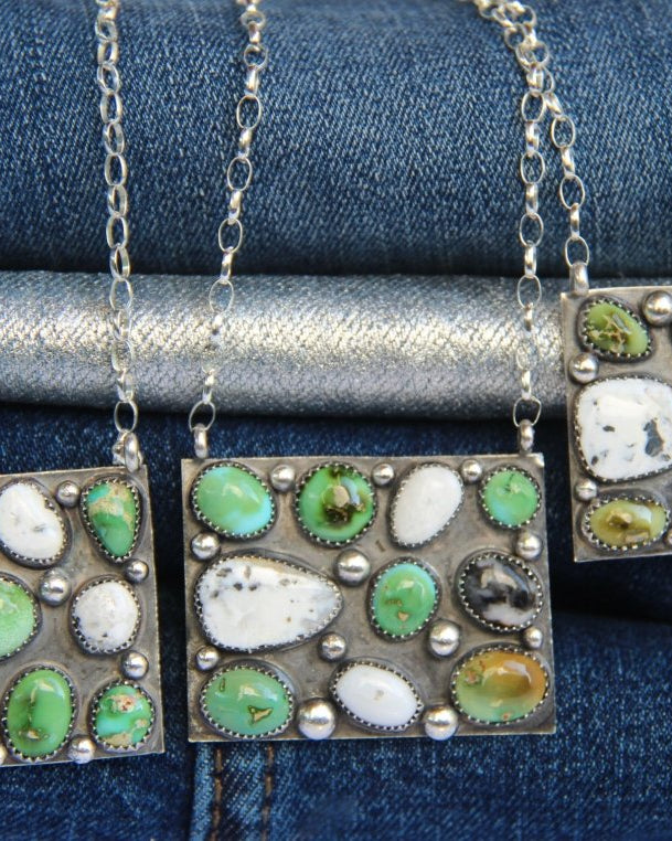 Alcova Sonoran Gold + White Buffalo Necklace - Horseshoe J & Co.