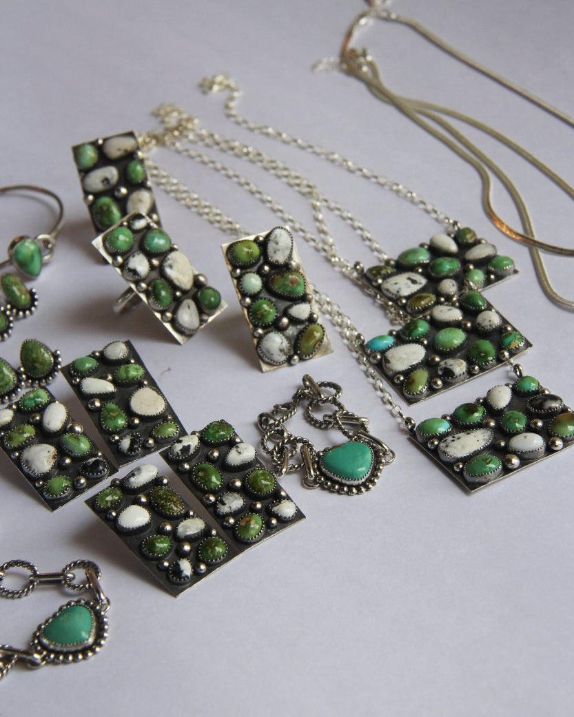 Alcova Sonoran Gold + White Buffalo Ring - Horseshoe J & Co.