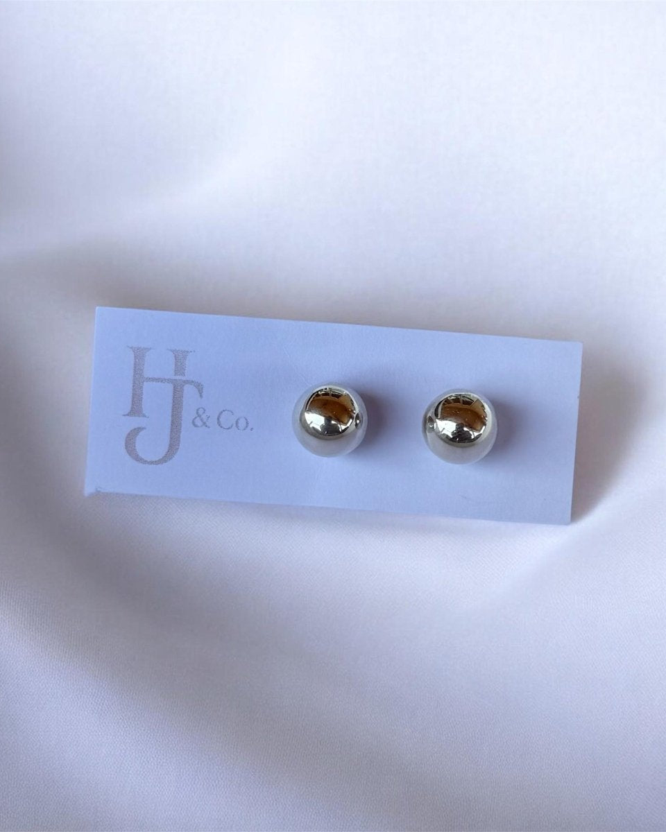 Beckton Silver Stud Earrings - Horseshoe J & Co.