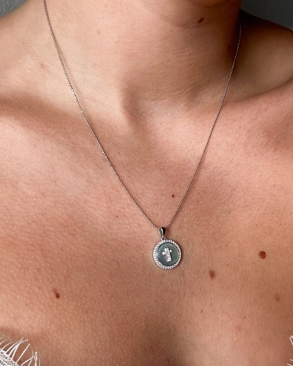 Bonner Mother of Pearl Cross Necklace - Horseshoe J & Co.