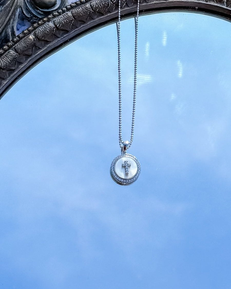 Bonner Mother of Pearl Cross Necklace - Horseshoe J & Co.