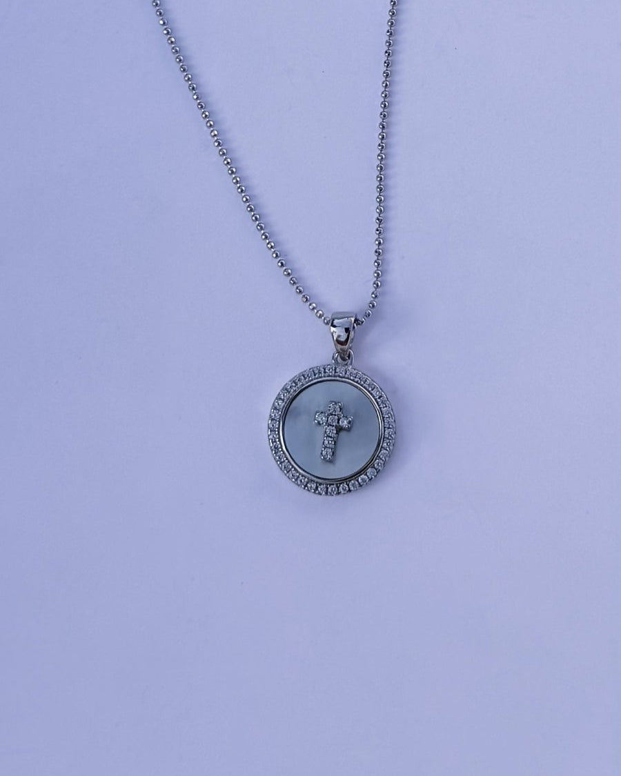 Bonner Mother of Pearl Cross Necklace - Horseshoe J & Co.