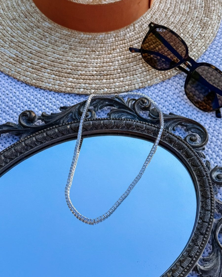 Boulder 3mm Diamond Tennis Necklace - Horseshoe J & Co.