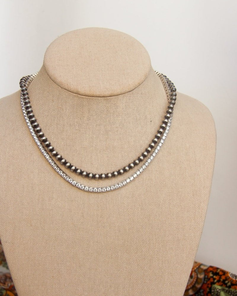Boulder 3mm Diamond Tennis Necklace - Horseshoe J & Co.