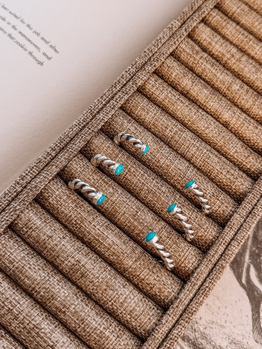 Cheraw Turquoise Twist Cuff - Horseshoe J & Co.
