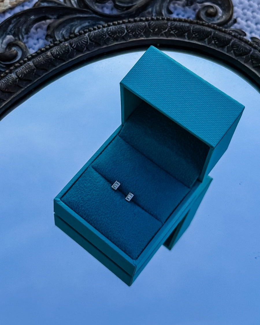 Decker Tiny Baguette Studs - Horseshoe J & Co.