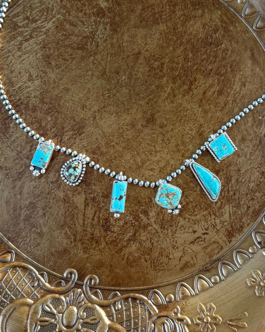 Drake Turquoise Hook Necklace Pendant - Horseshoe J & Co.