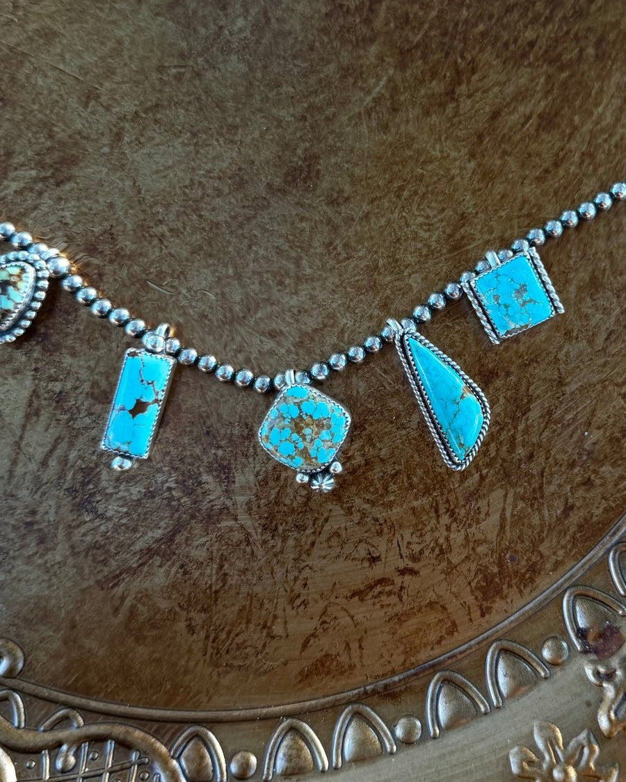 Drake Turquoise Hook Necklace Pendant - Horseshoe J & Co.