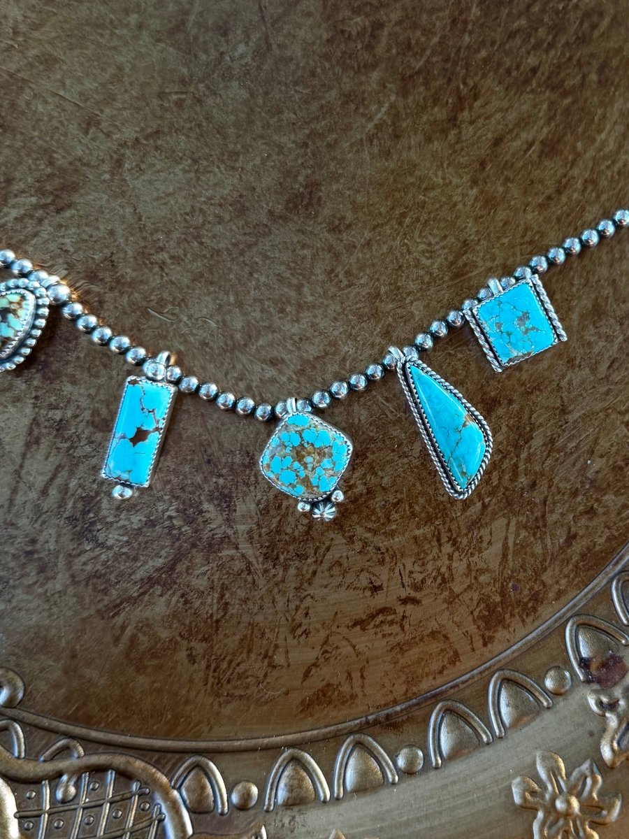 Drake Turquoise Hook Necklace Pendant - Horseshoe J & Co.