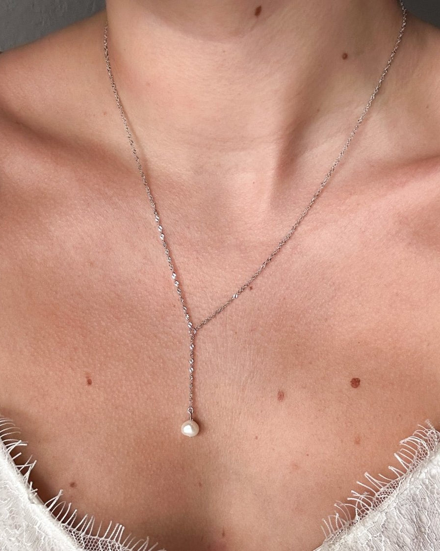 Frazer Freshwater Pearl Lariat - Horseshoe J & Co.
