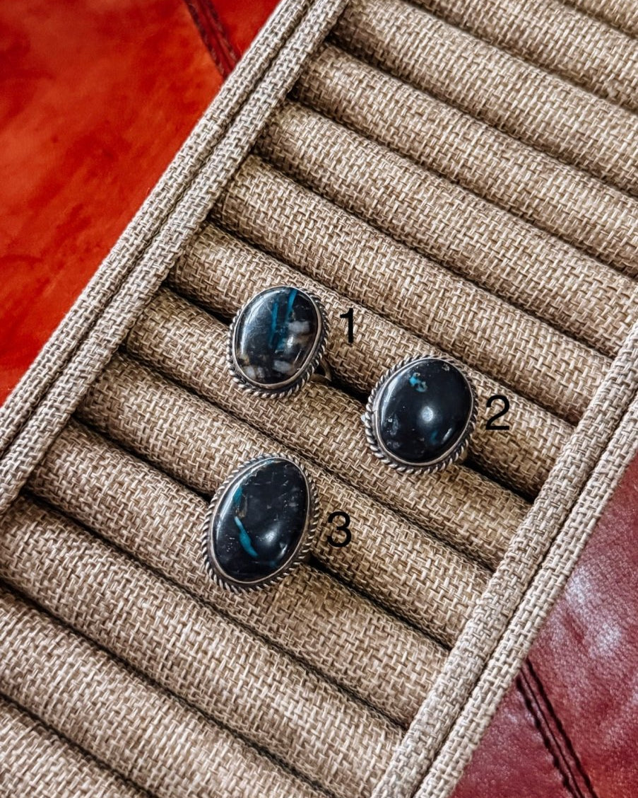 Gadsden Blue Moon Turquoise Adjustable Ring - Horseshoe J & Co.