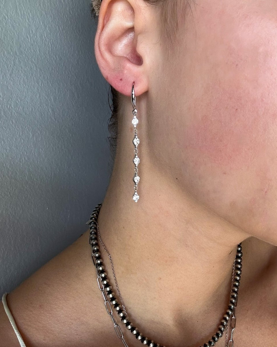 Geyser CZ Drop Earrings - Horseshoe J & Co.