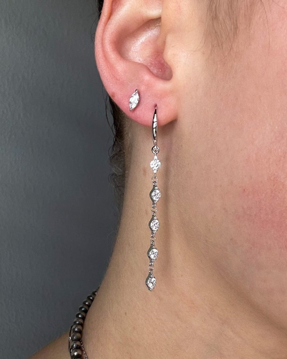Geyser CZ Drop Earrings - Horseshoe J & Co.