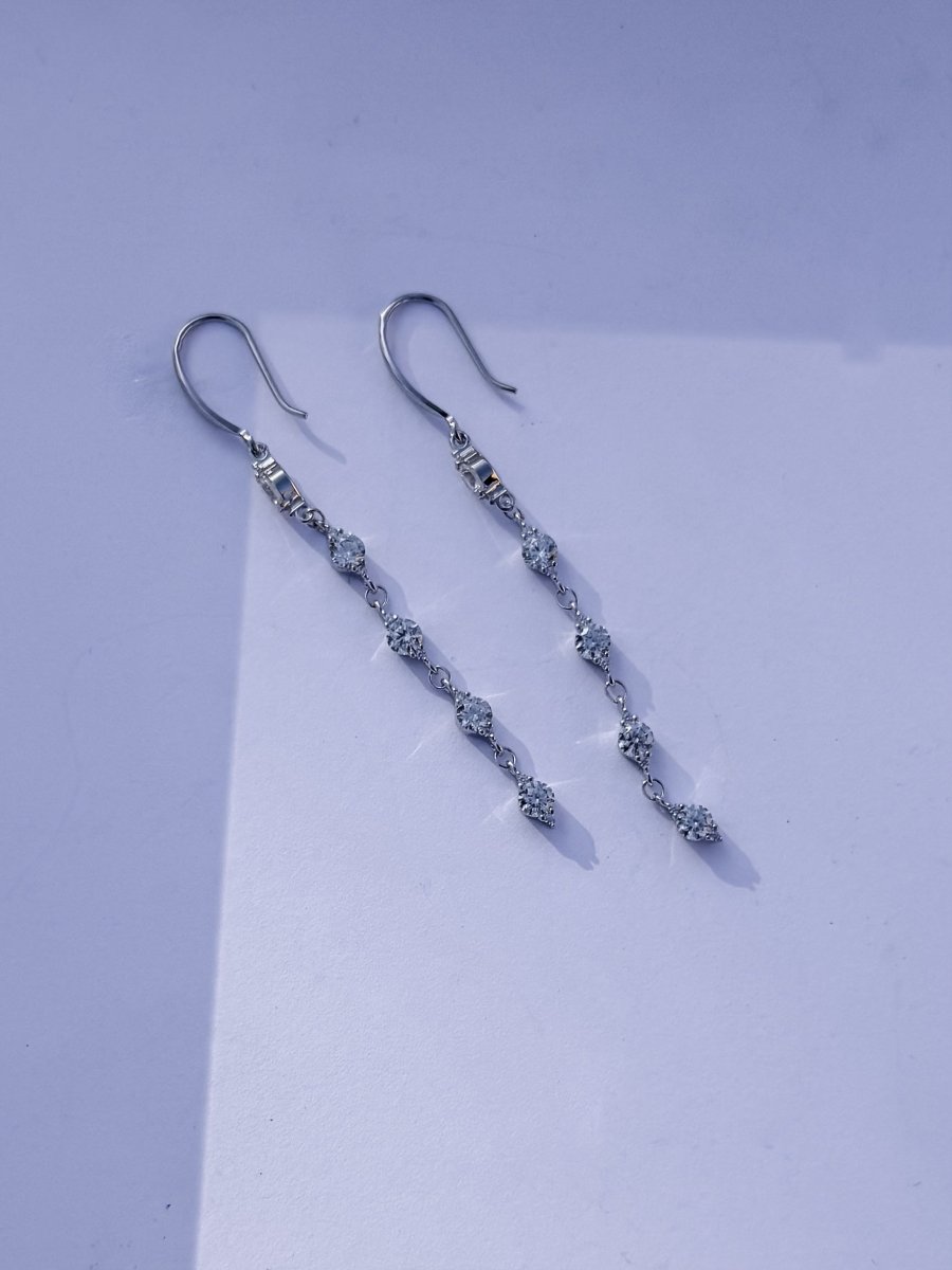 Geyser CZ Drop Earrings - Horseshoe J & Co.