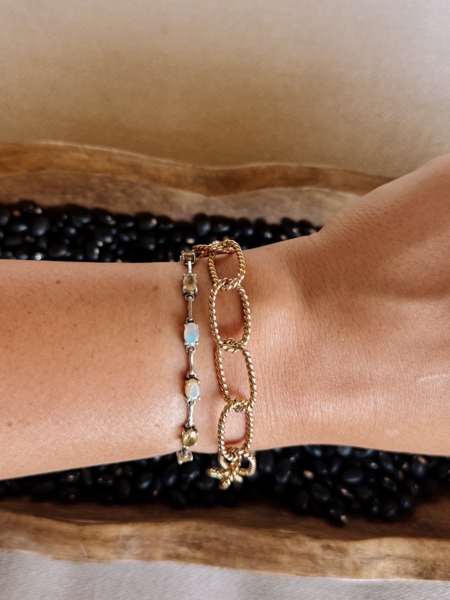 Gold Rope Chain Bracelet - bracelet - Horseshoe J & Co.