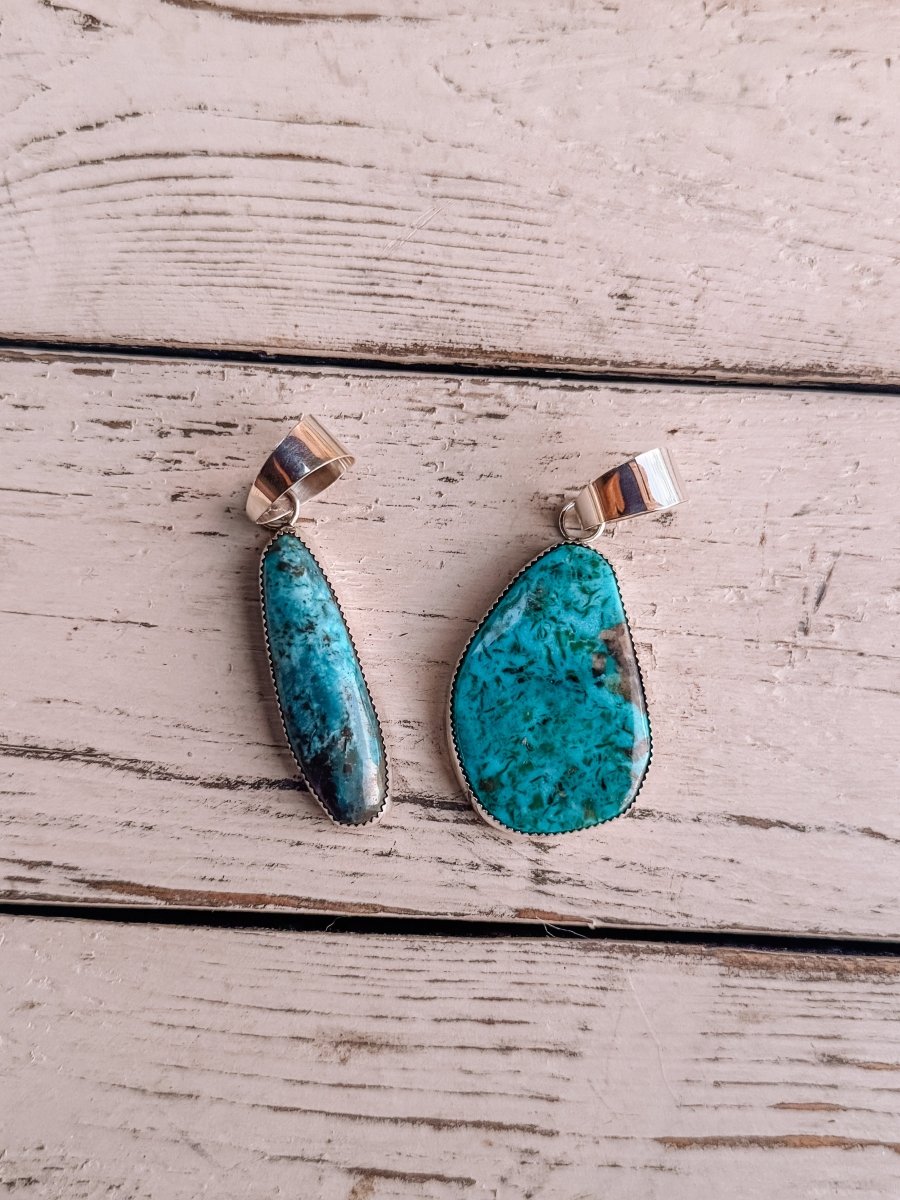 Goliad Turquoise Necklace Pendant - Horseshoe J & Co.