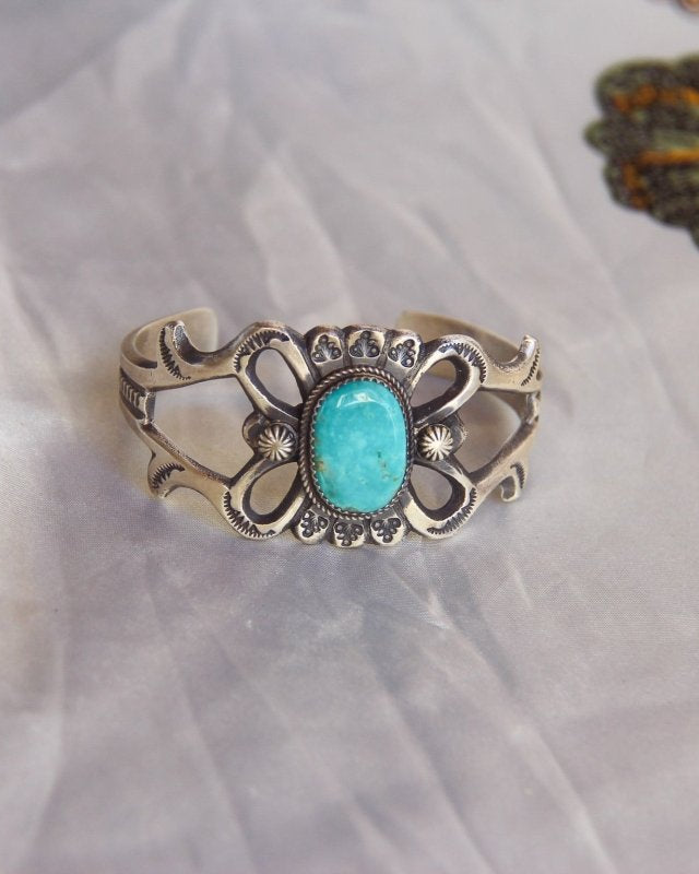 Hereford Cast Turquoise Cuff Bracelet - Horseshoe J & Co.