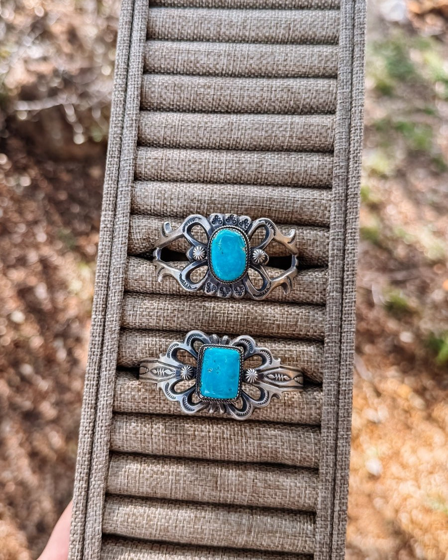 Hereford Cast Turquoise Cuff Bracelet - Horseshoe J & Co.