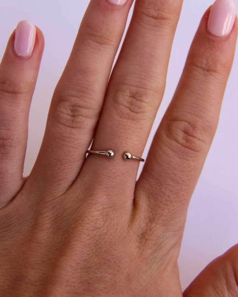 Hilger Open Ball Cuff Ring - Horseshoe J & Co.