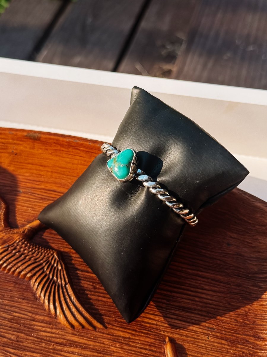 Homer Turquoise Cuff Bracelet - Horseshoe J & Co.