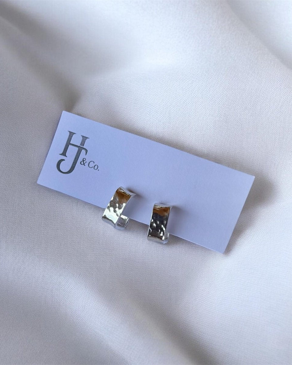 Kearny Square Hoop Earrings - Horseshoe J & Co.