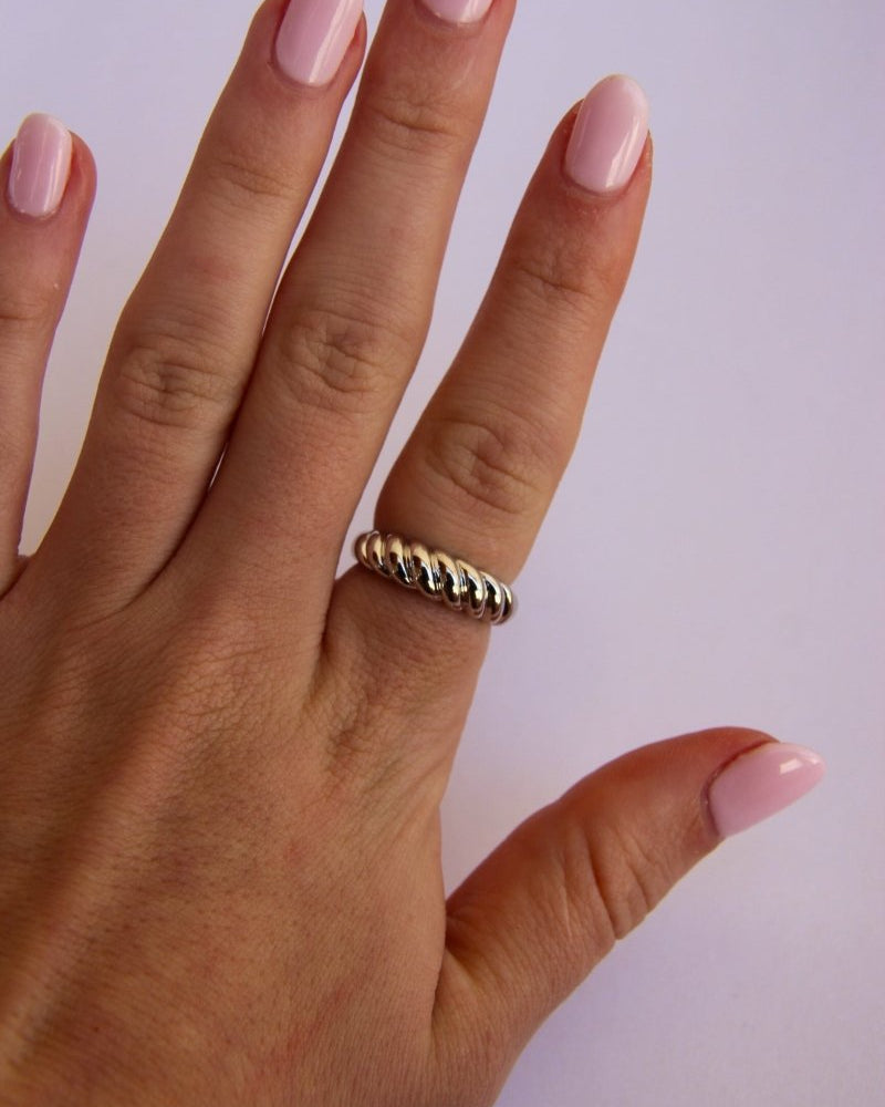 Ledger Croissant Ring - Horseshoe J & Co.