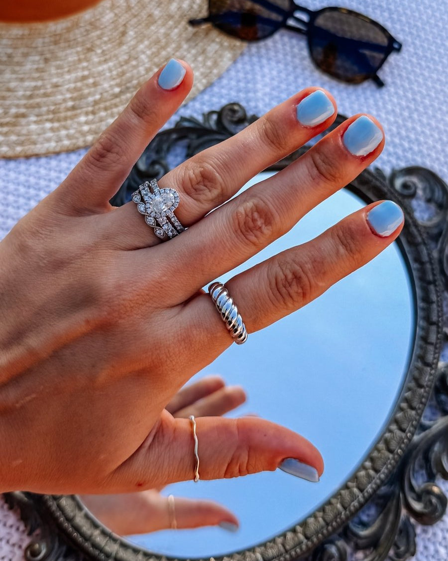 Ledger Croissant Ring - Horseshoe J & Co.