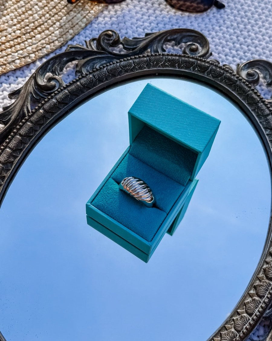 Ledger Large Croissant Ring - Horseshoe J & Co.