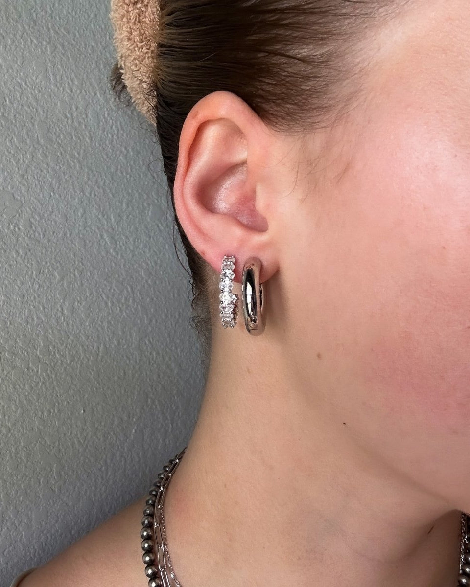 Libby 20mm Chunky Tube Hoops - Horseshoe J & Co.