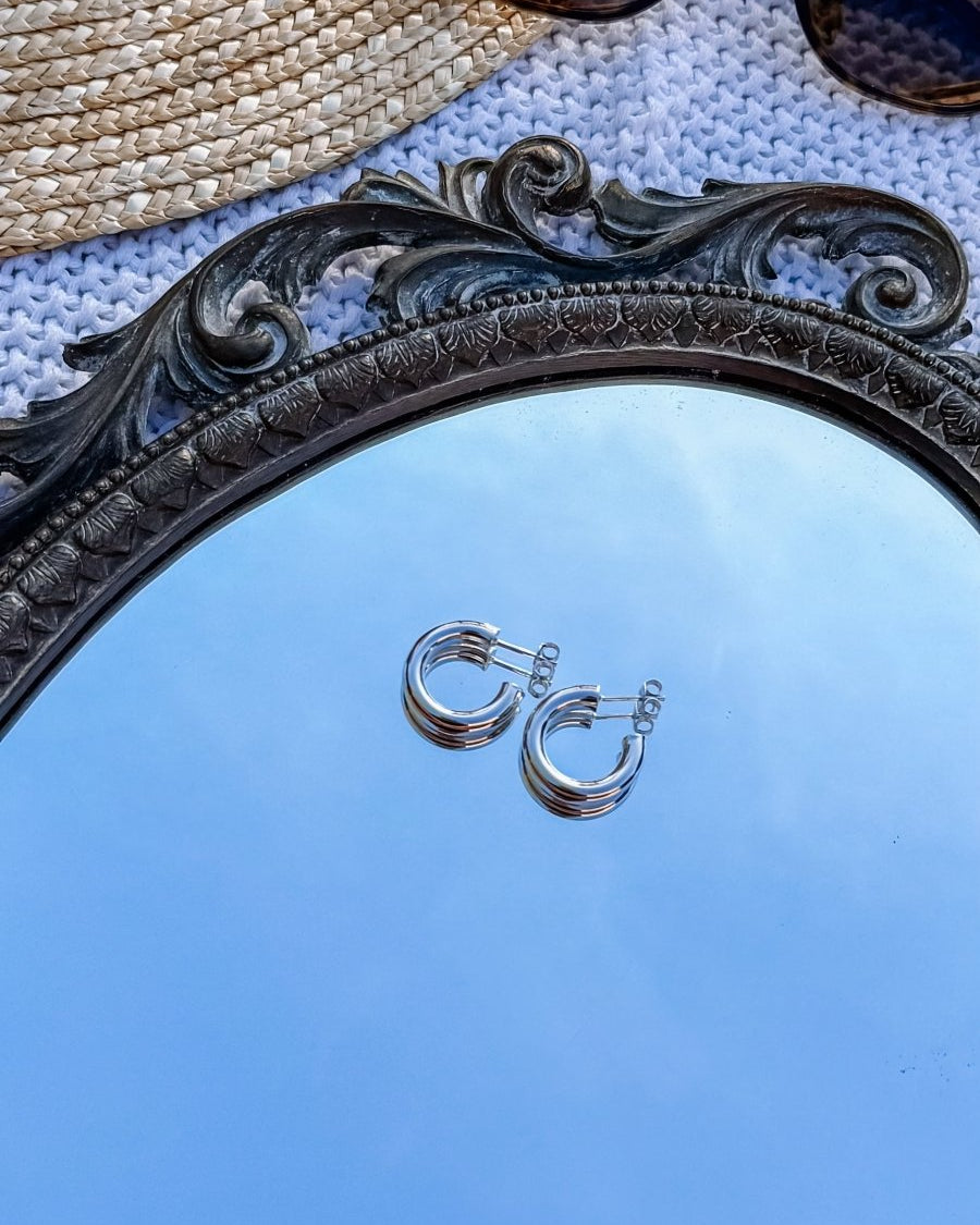 Libby 20mm Chunky Tube Hoops - Horseshoe J & Co.