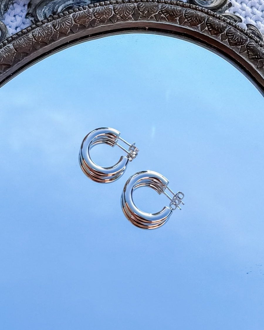 Libby 24mm Chunky Tube Hoops - Horseshoe J & Co.