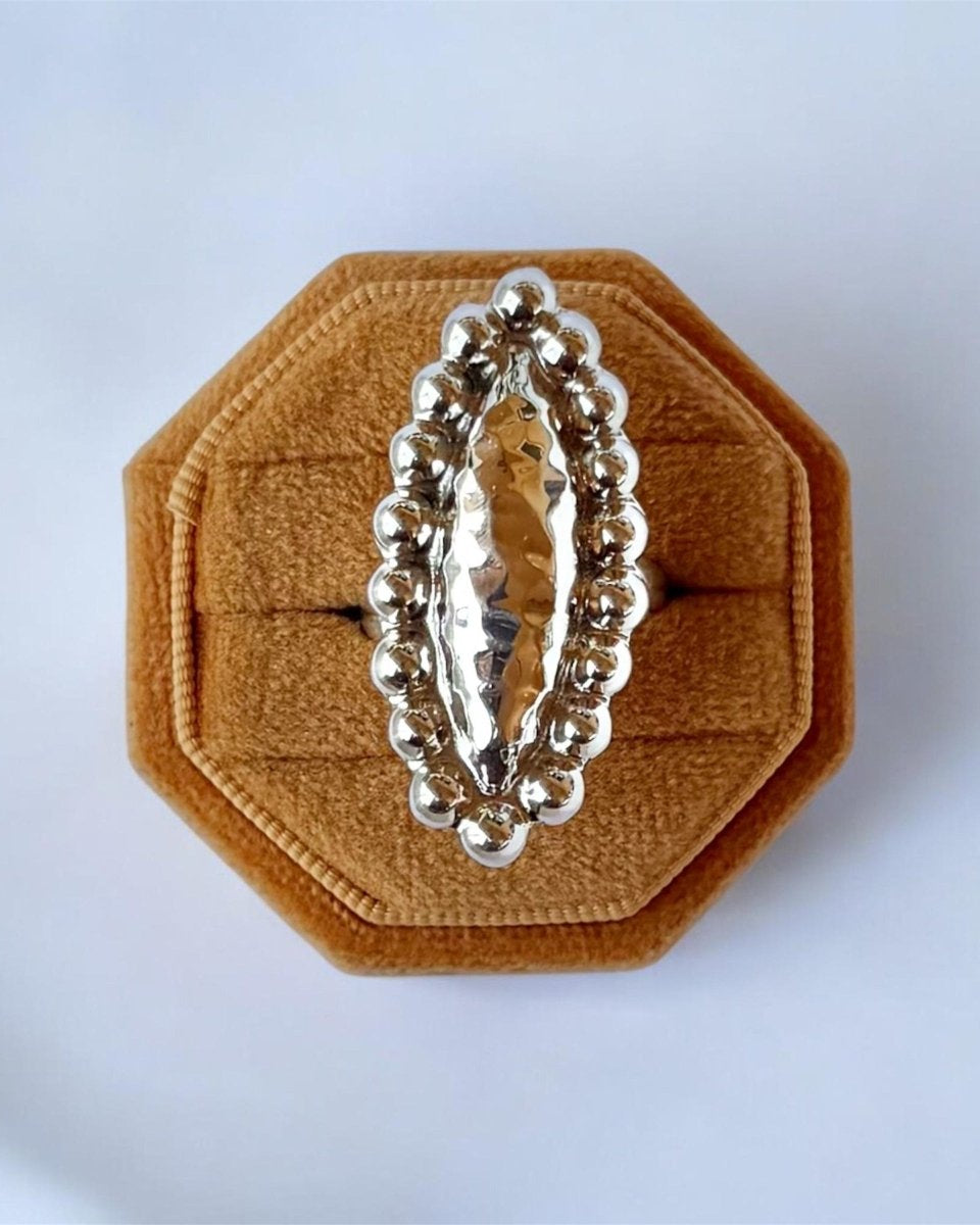 Lyman Silver Adjustable Ring - Horseshoe J & Co.