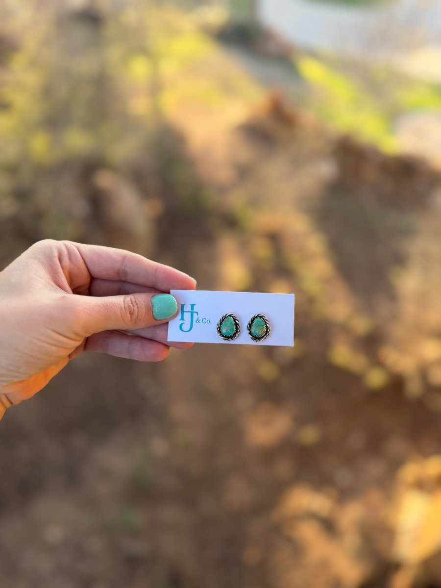 Mescal Turquoise Earrings - Horseshoe J & Co.