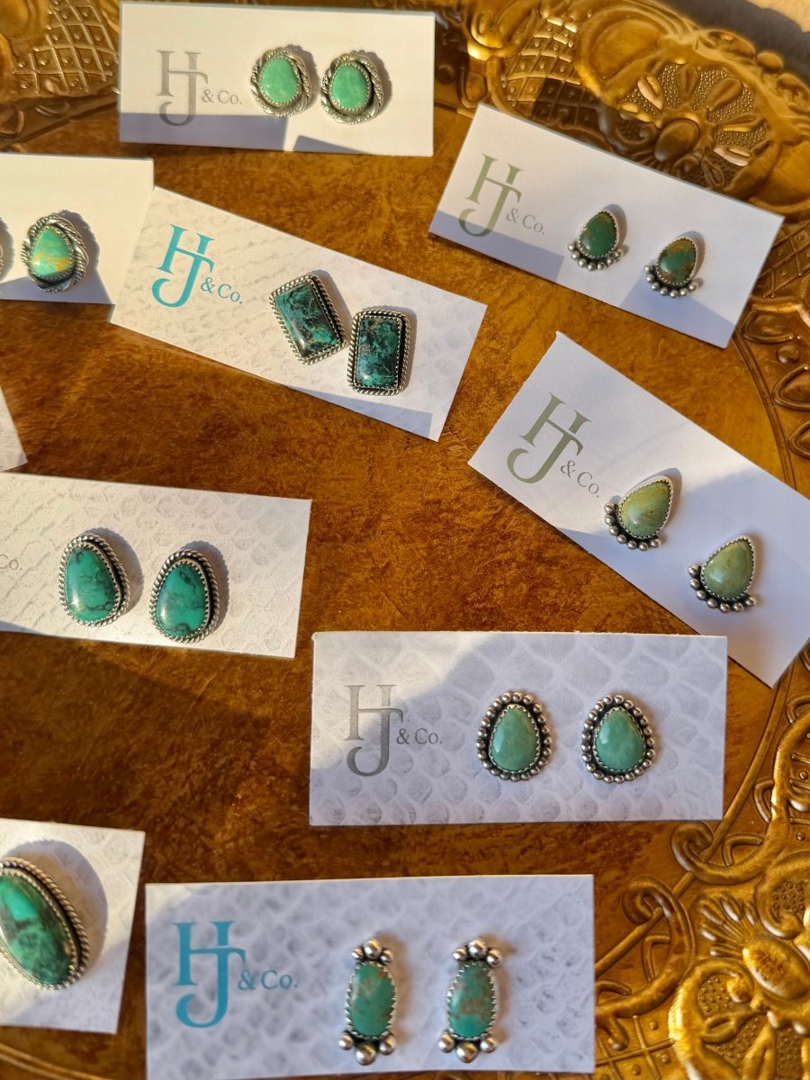 Mescal Turquoise Earrings - Horseshoe J & Co.