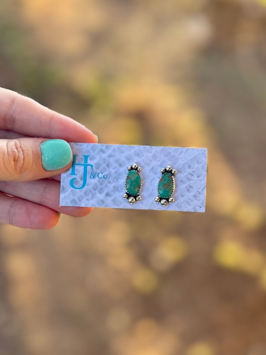 Mescal Turquoise Earrings - Horseshoe J & Co.