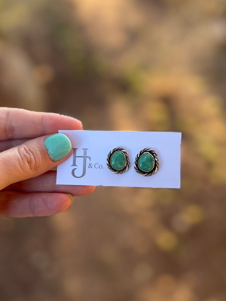 Mescal Turquoise Earrings - Horseshoe J & Co.
