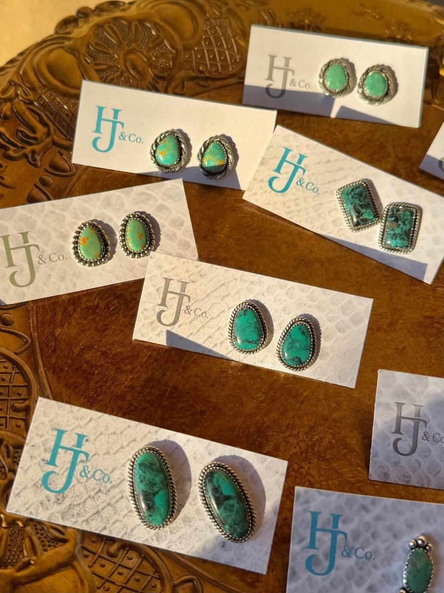Mescal Turquoise Earrings - Horseshoe J & Co.